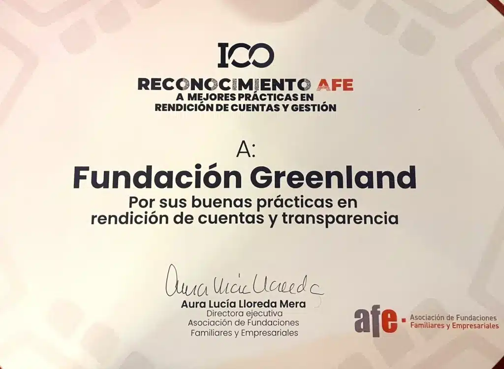 reconocimiento AFE fundación Greenland